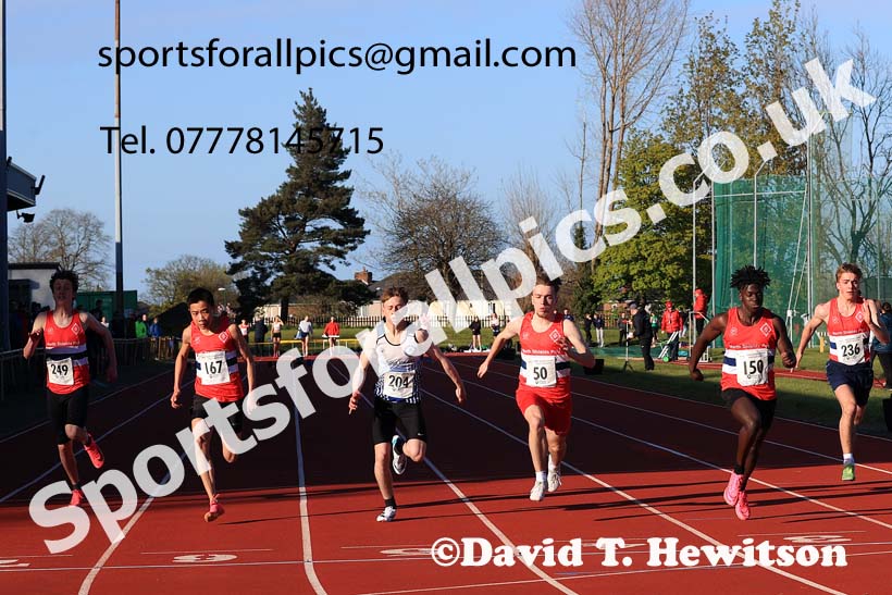 75 metres, 2024 NEGP 1, Monkton Stadium, Jarrow. Photo: David T. Hewitson/Sports for All Pics